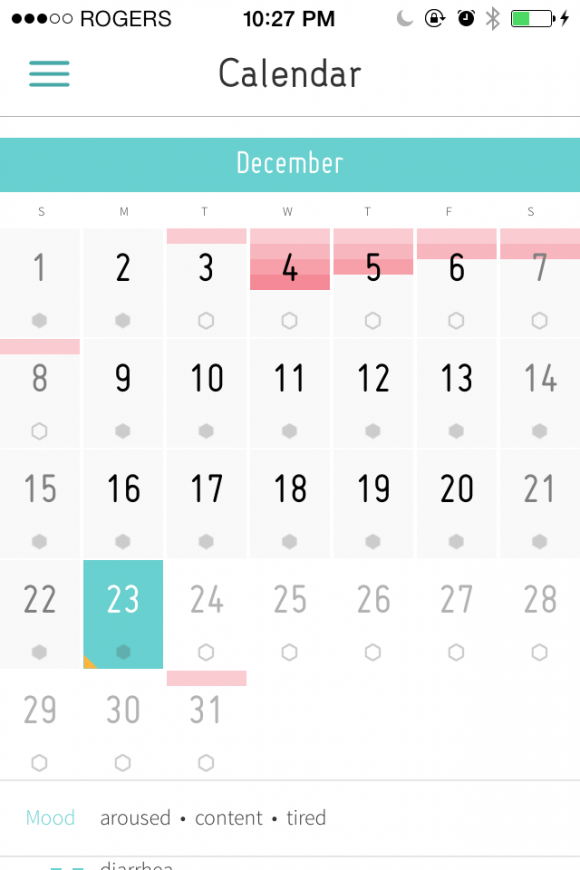 Calendar and Cycle Display image