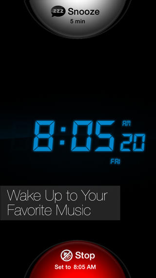 My Alarm Clock homescreen