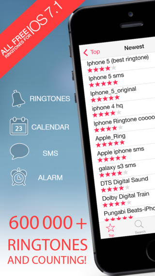 Choose from over 600,000 ringtones