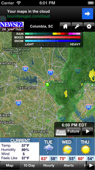 News 19 WX app mapping