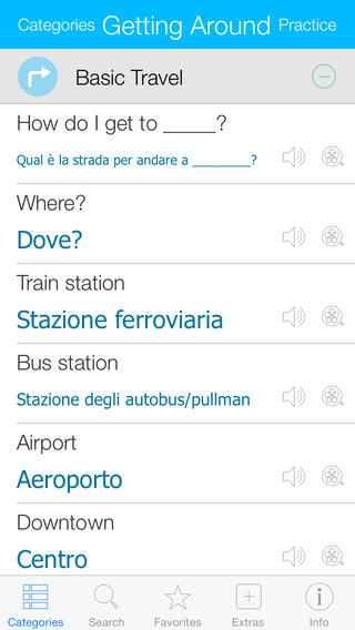 Italian Pretati app screenshot 2