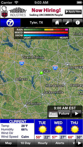  KLTV StormTracker Weather app review mapping