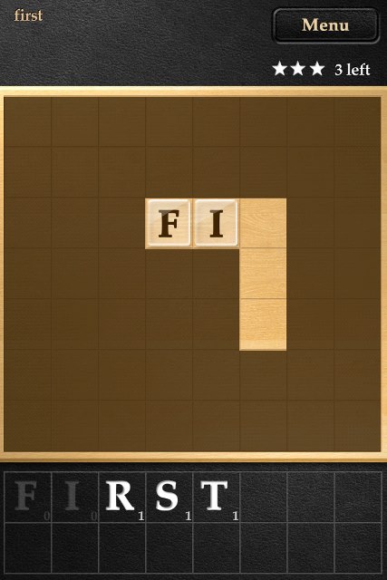 Build words on the game board