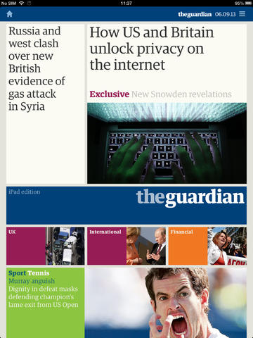 The Guardian and Observer screenshot 1