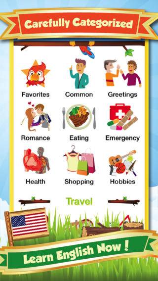 Learn English Free - Phrases & Vocabulary Carefully categorize