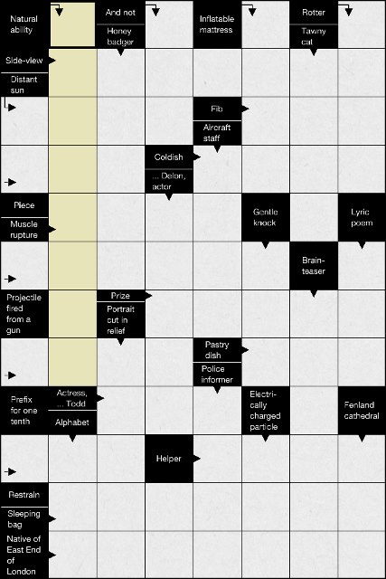 Find your hints on the puzzle grid