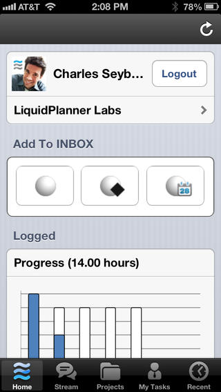LiquidPlanner screenshot