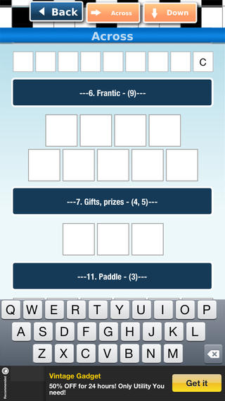 Daily Quick Crossword Puzzles screenshot