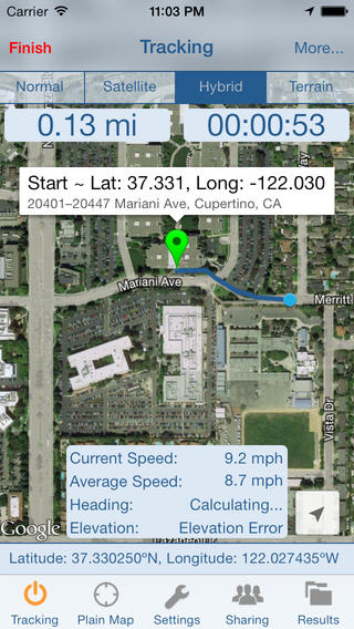 Trail Tracker GPS screenshot 1