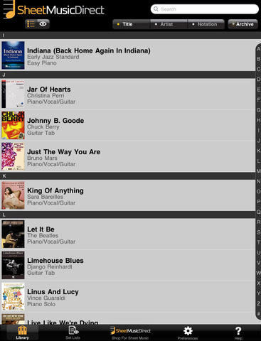 Sheet Music Direct for iPad screenshot 2