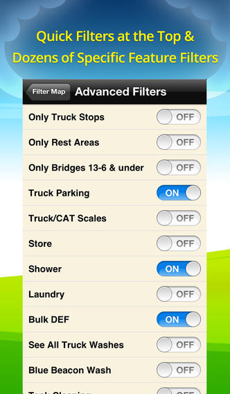 Truck Stops & Travel Plazas filter your searches