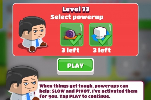 Make use of the power-ups