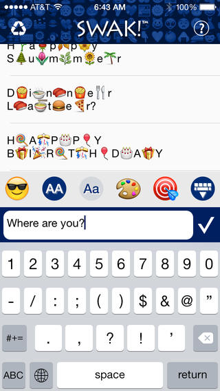 Intersperse your messages with emojis