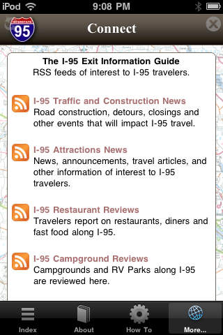 I-95 Exit Guide detailed information