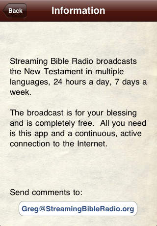 Streaming Bible Radio screenshot