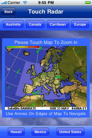Touch Radar Global Imagery