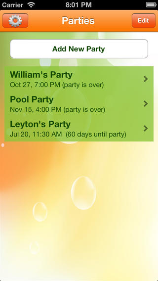 iParty Organize Your Parties