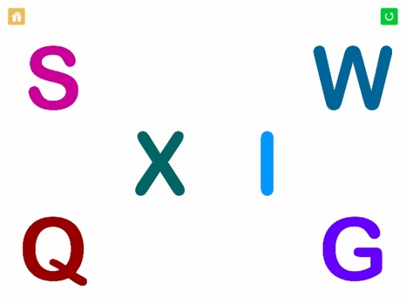 Example of selecting a letter. 