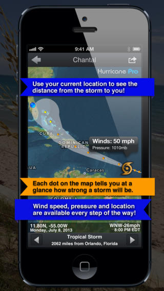 Hurricane Pro See Hurricane Distances