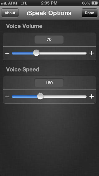 Adjust the audio volume and speed