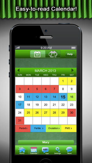 User Interface & Period Tracker image