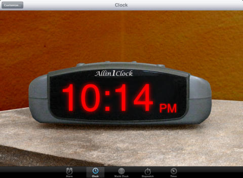 Stylish virtual alarm clock
