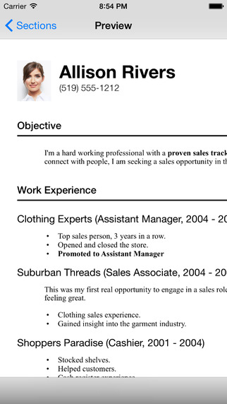 resume designer 3 app review  create a professional resume