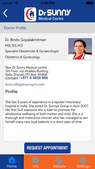 View doctor profiles