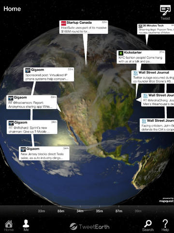 View tweets geographically