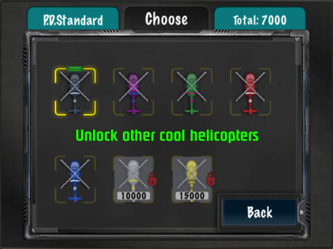 Unlock variety of cars and helicopters