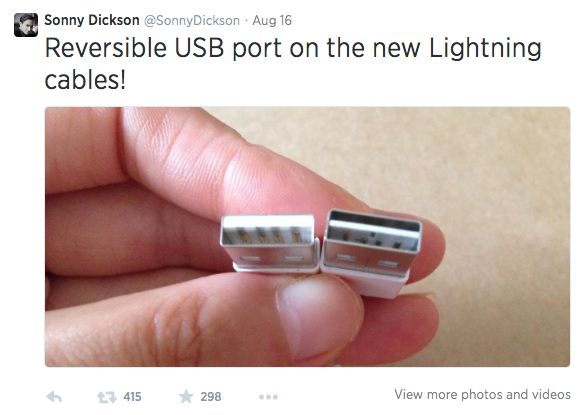 New leak says Apple plans a reversible USB cable for iPhone 6