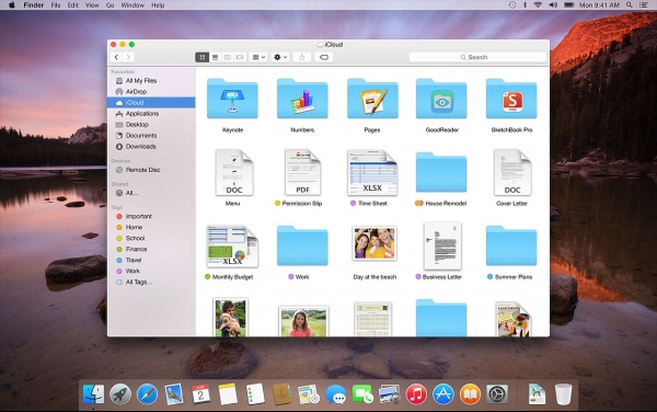 New features of OS X Yosemite