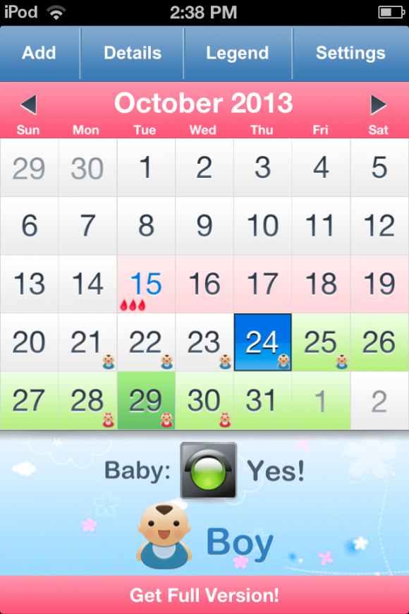 Fertile Times Calendar App