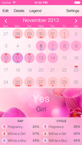 Pink Ovulation Calendar app review: great app for women ...