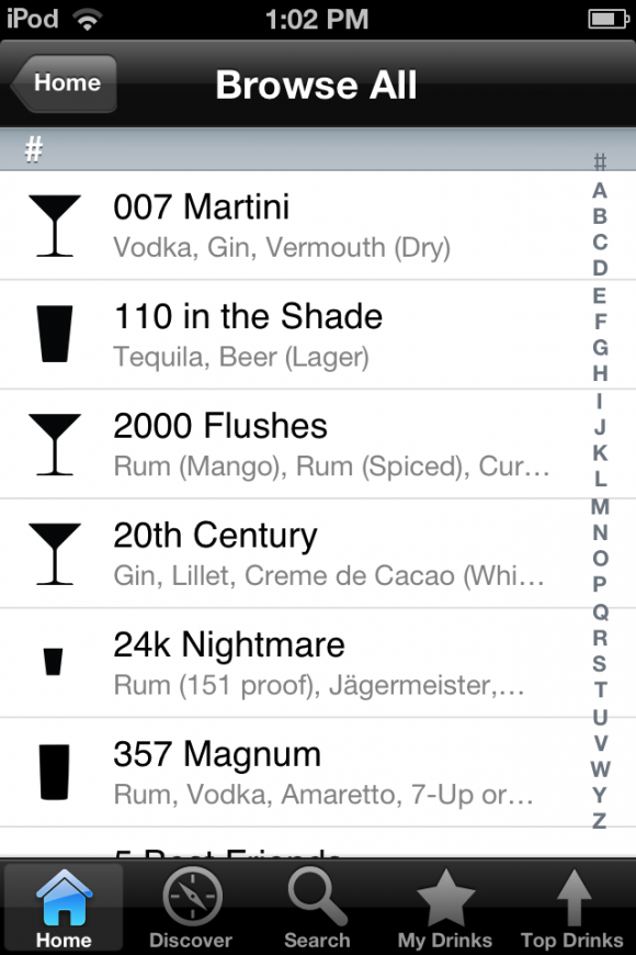 iBartender Drink & Cocktail Recipes screenshot 1