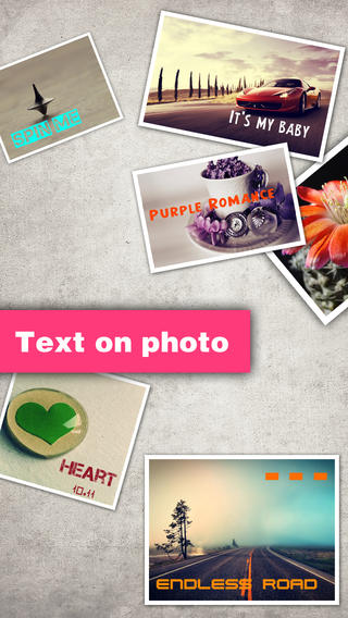 Texts on Photo HD Pro place cool text on your photos