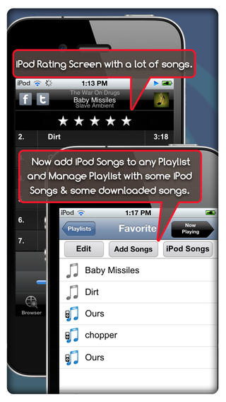 MP3 Music Downloader Pro manage your songs into playlists