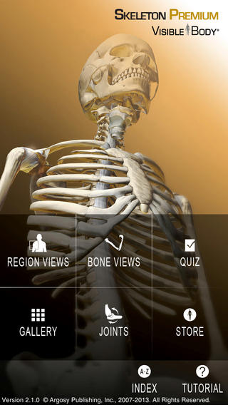  Skeleton Premium app review: the most sophisticated and complete 3D model of the human skeleton screenshot 1