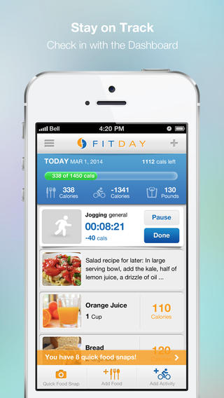 fitday food database
