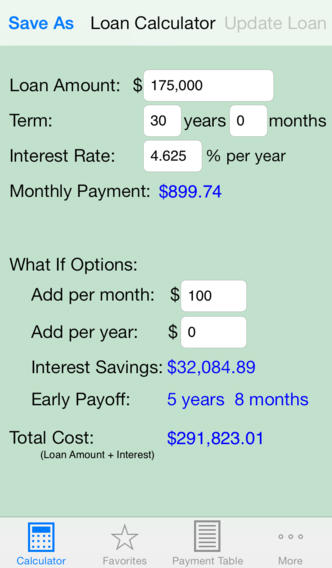 Loan Calculator screenshot 1