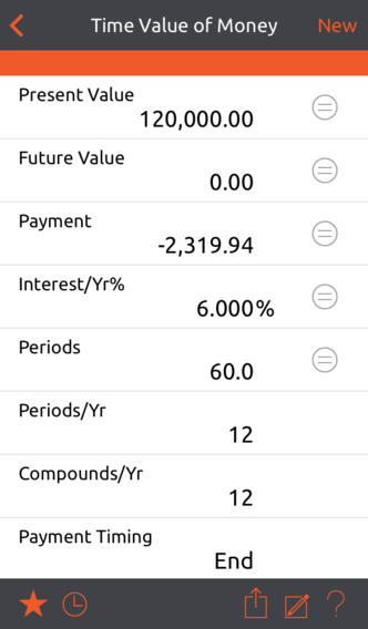 powerOne Finance Pro Calculator screenshot 2