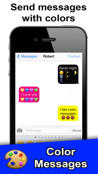 Emoji 3 PRO send color messages