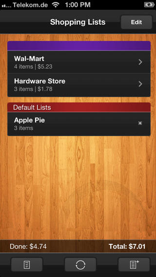 Shopping List (Grocery List) create individual shopping lists