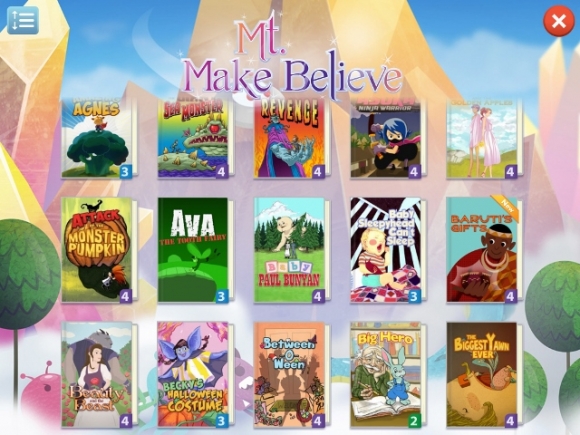 Book menu of Mt Make Believe