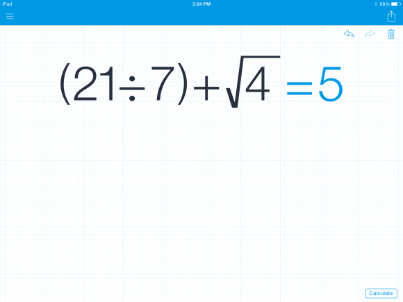 Example of equation solved