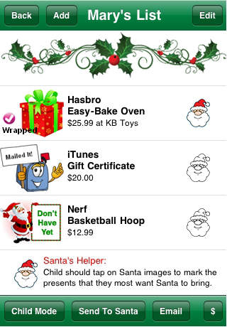 Asking Santa Personalized Lists