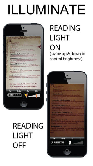 Activate a reading light