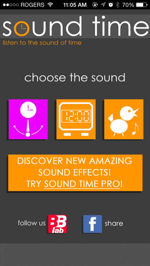 Sound selection