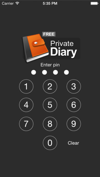 Password-protected diary