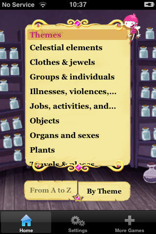 Choose from various themes